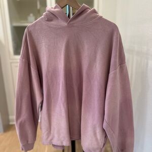 PacSun Dusty Pink Distressed Beach-style Hoodie